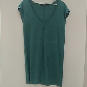 Free People Beach Blue/Green Tunic Shirt